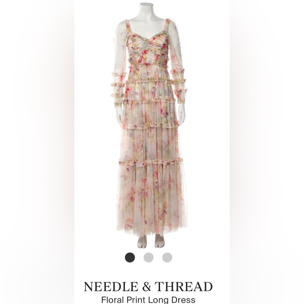 Needle & Thread Long Floral Gown Size US 0